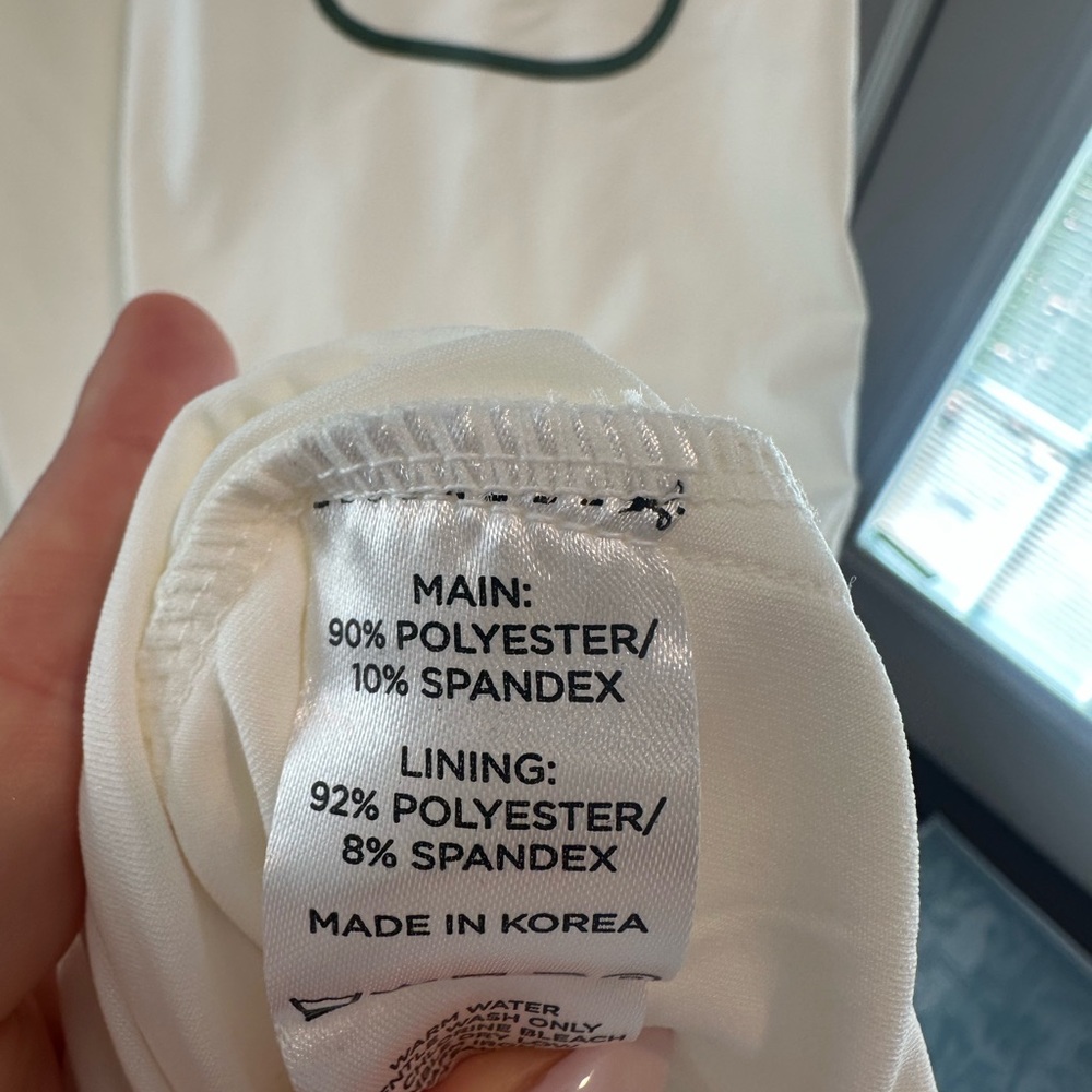 NWT-Tuckernuck Sport White and Green Athletic Dress - Picture 4 of 5